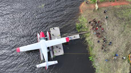 P2-WET at a docking station at Lake Murray