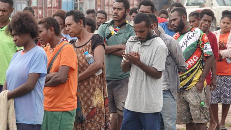 FODE students morning prayer before exams