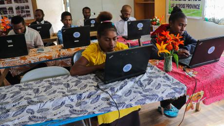 Student participants during a BCT session