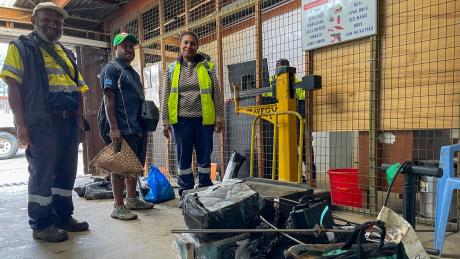 RAA team at check-in for MAF flight