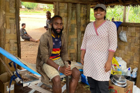 A relaxed patient post tooth extraction (photo Diana Zwijnenburg)