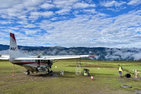 Drum refuelling at Telefomi