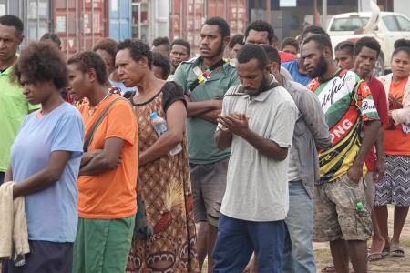 FODE students morning prayer before exams