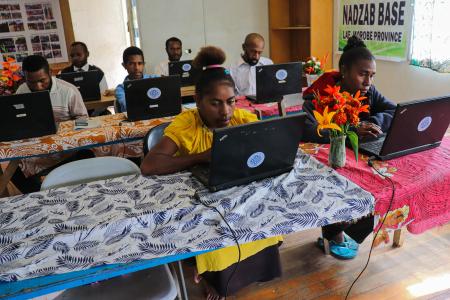 Student participants during a BCT session