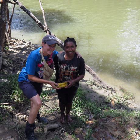Bridget and the lady with the bananas who swam through the river