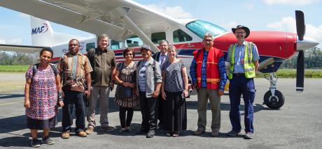 Dusin Pastor ordination - prior to boarding the aircraft at Mt Hagen