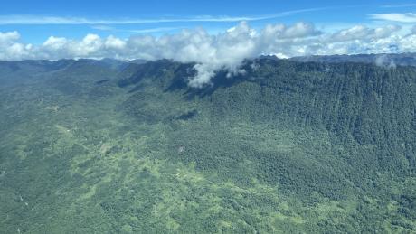 Bak airstrip and valley