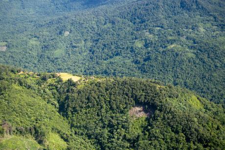 A hilltop remote village