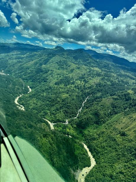 View of the beautiful landscape of Papua New Guinea
