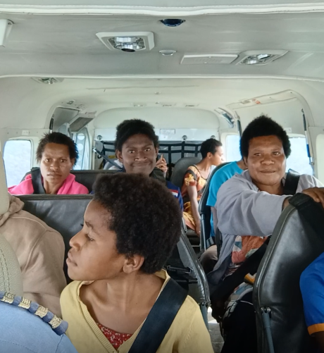 Passengers on the flight