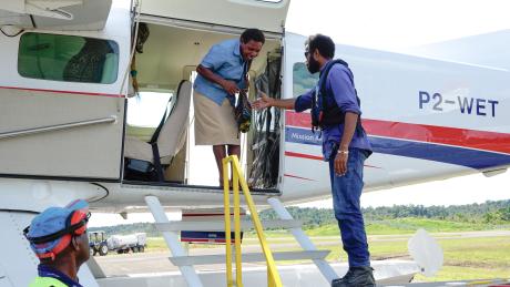 Floatplane in Lake Murray update _ Teachers receive air service