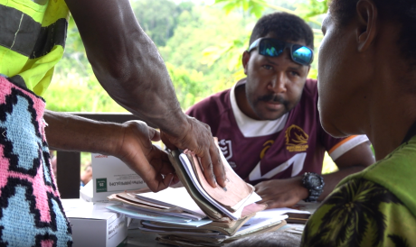 Willie Pyakii seeing patients at Yenkisa