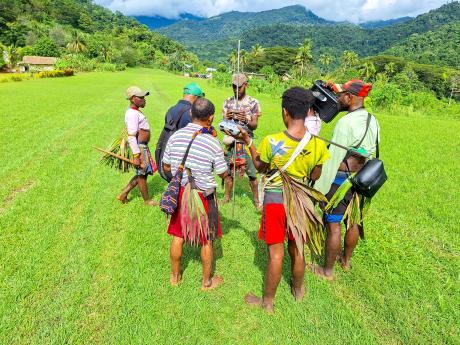  RAA team at Yambaitok doing ground testing 