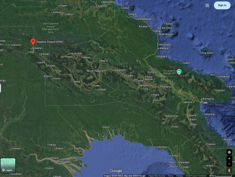 Sisamin pinned on Google maps
