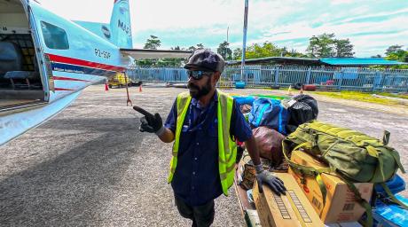 Egbert Awani About to load passenger cargo